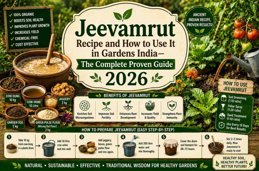 Jeevamrut Recipe and How to Use It in Gardens India—The Complete Proven Guide 2026