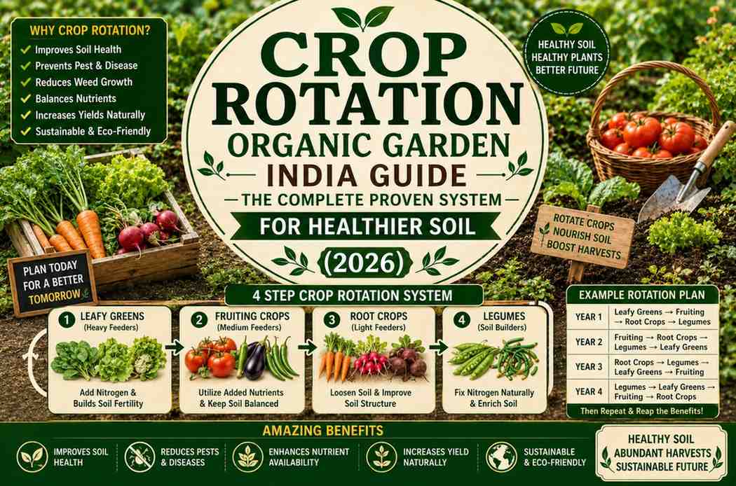 Crop Rotation Organic Garden India Guide — The Complete Proven System for Healthier Soil (2026)