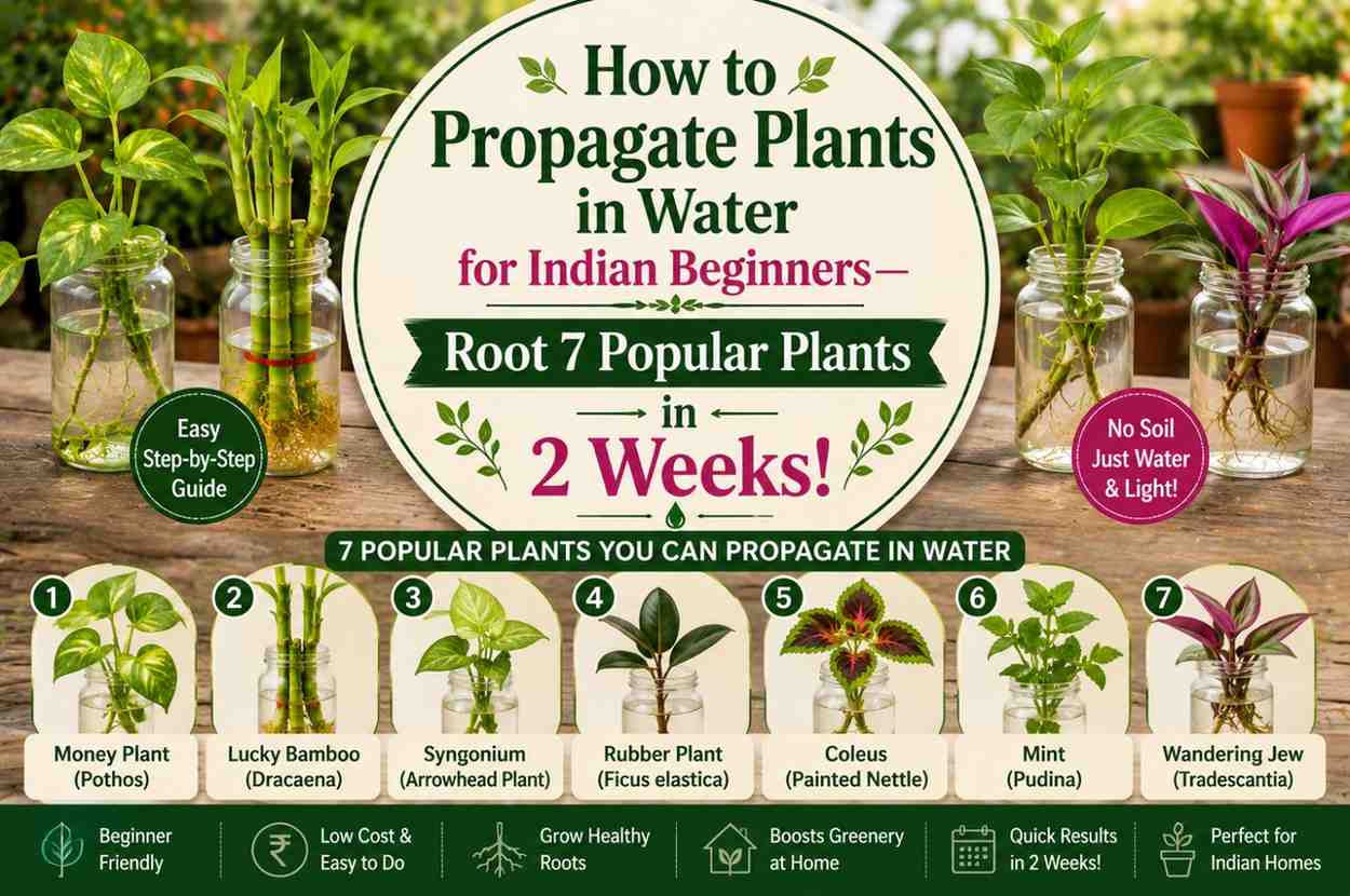 How to Propagate Plants in Water for Indian Beginners—Root 7 Popular Plants in 2 Weeks!