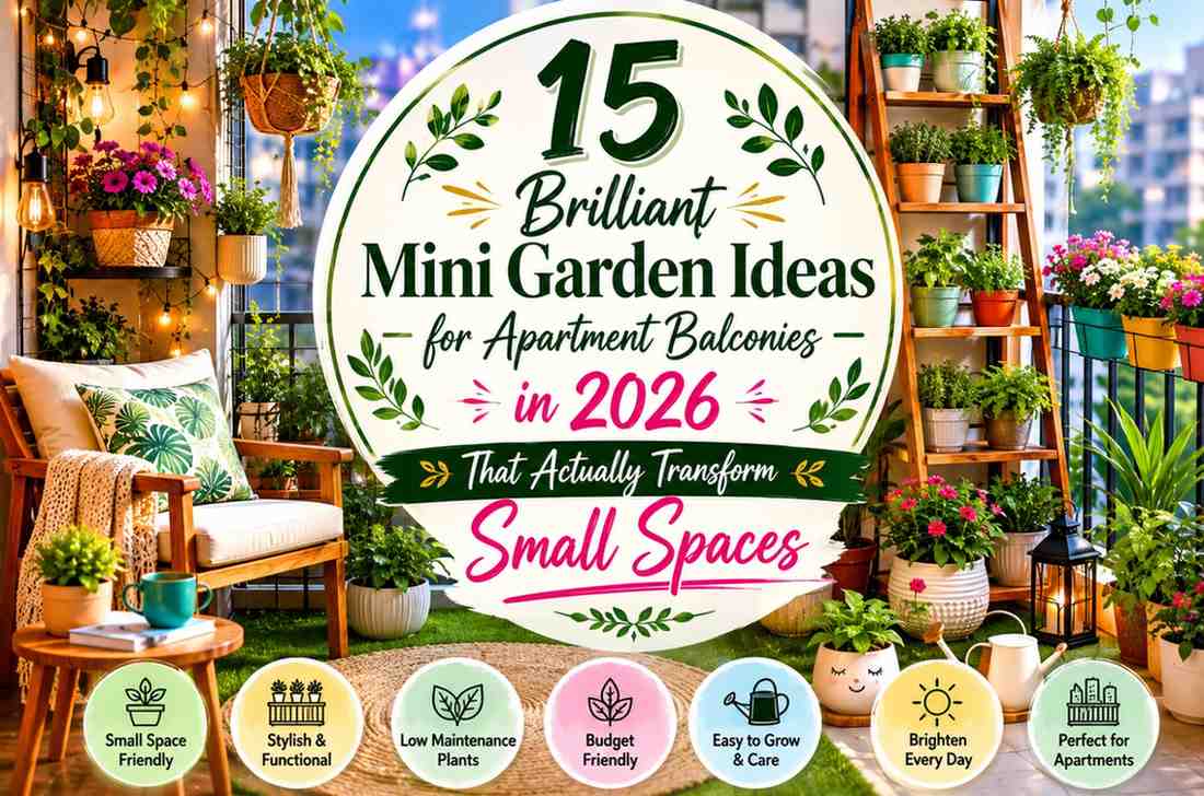 15 Brilliant Mini Garden Ideas for Apartment Balconies in 2026 That Actually Transform Small Spaces