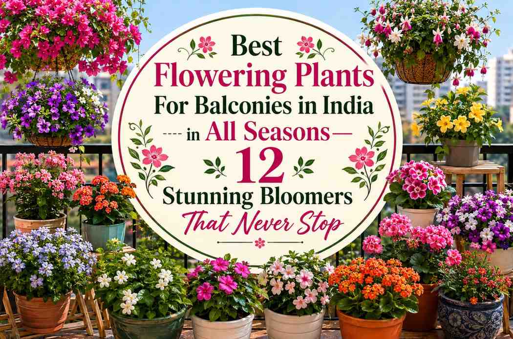 Best Flowering Plants For Balconies in India in All Seasons—12 Stunning Bloomers That Never Stop