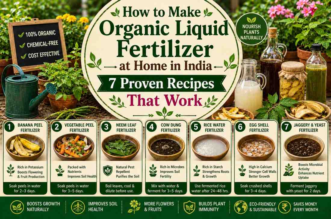 How to Make Organic Liquid Fertilizer at Home