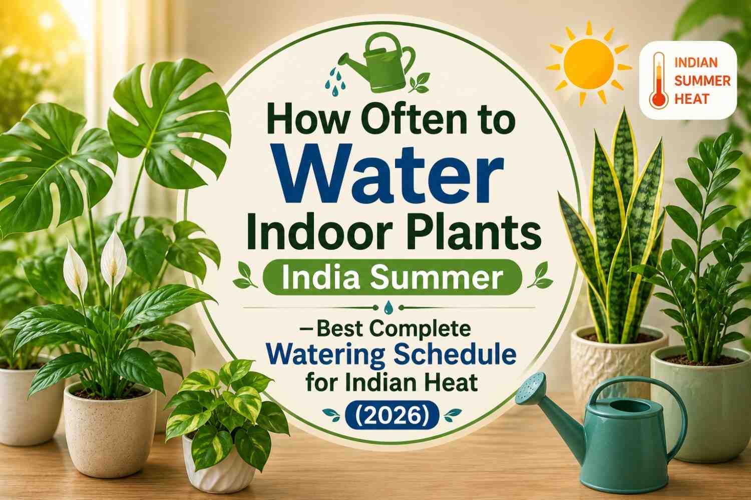 How Often to Water Indoor Plants India Summer —Best Complete Watering Schedule for Indian Heat (2026)