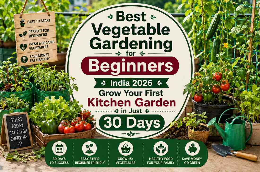 Best Vegetable Gardening for Beginners India 2026 — Grow Your First Kitchen Garden in Just 30 Days